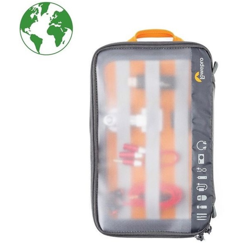 Lowepro GearUp Pouch (Green Line, Large, Grey)
