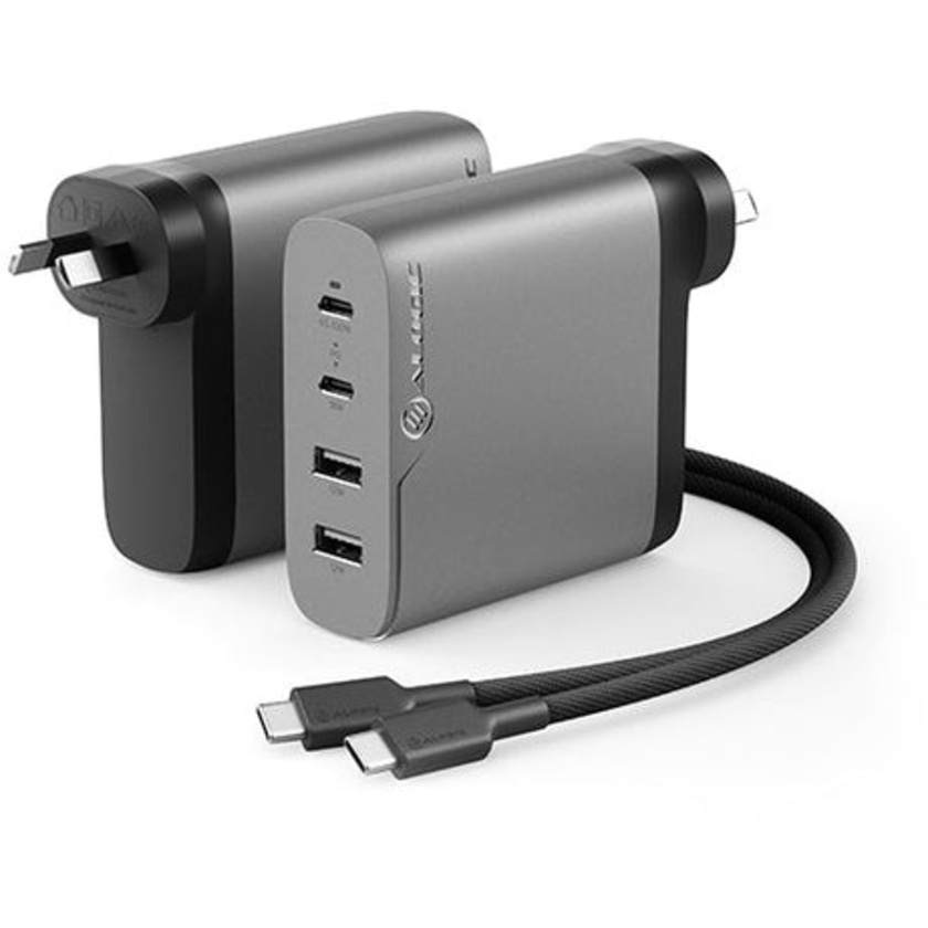 Alogic 100W Rapid Power 4-Port USB PD GaN Charger (Space Grey)