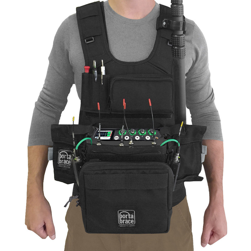 PortaBrace ATV-MIXPRE6 Audio Tactical Vest for Sound Devices MixPre-6 Portable Recorder