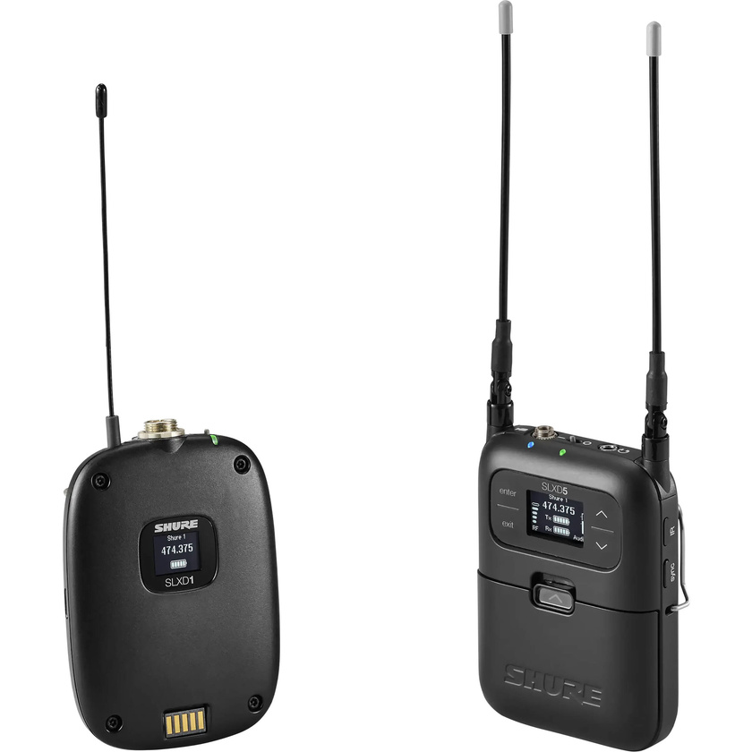 Shure SLXD15 Digital Camera-Mount Wireless System with Bodypack (L57: 650- 693 MHz)