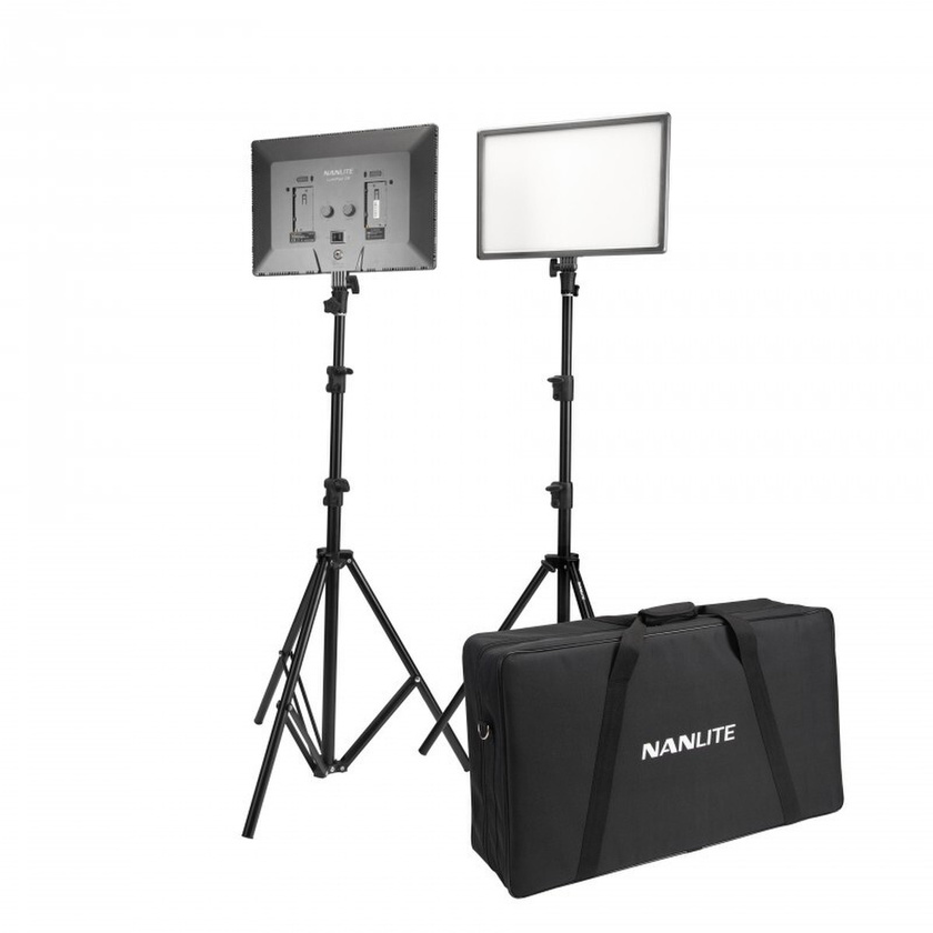 Nanlite Lumipad 25 Soft LED Panel Twin Light & Stand Kit with Bag