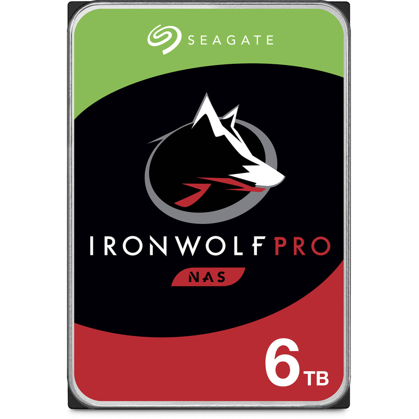 Seagate 6TB IronWolf Pro 7200 rpm SATA III 3.5" Internal NAS HDD (CMR)