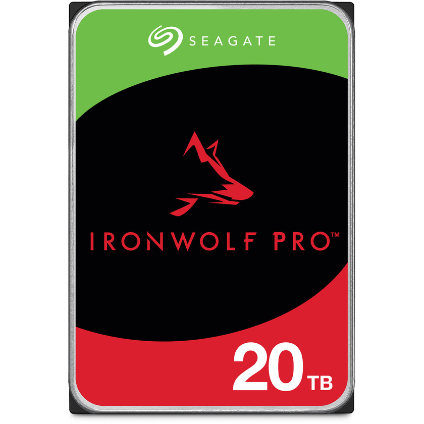 Seagate 20TB IronWolf Pro 7200 rpm SATA III 3.5" Internal NAS HDD (CMR)