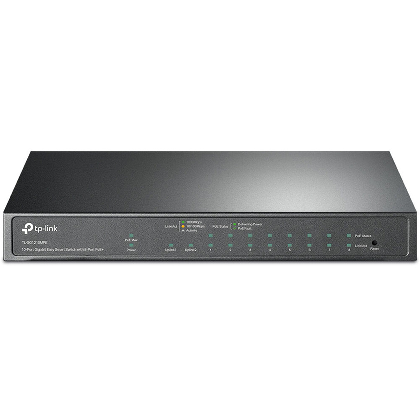 TP-Link TL-SG1210MPE 10-Port Gigabit PoE+ Compliant Managed Network Switch