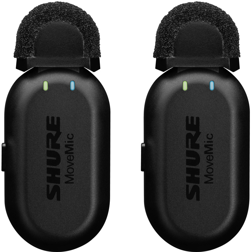Shure MoveMic Two 2-Person Clip-On Wireless Microphone System for Mobile Devices