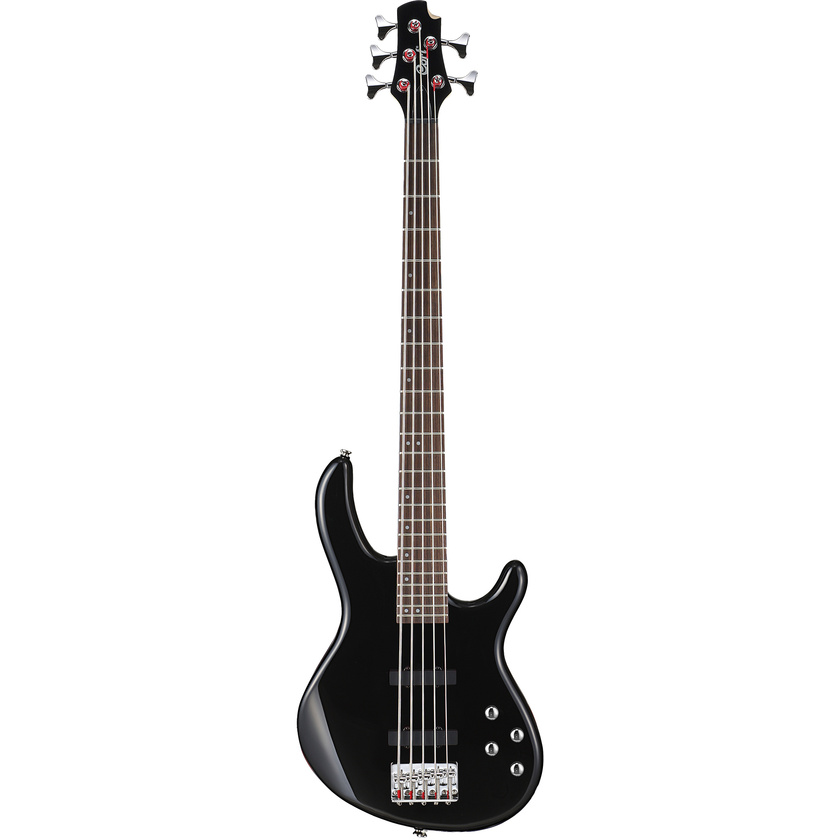 Cort Action V Plus Bass Guitar with Guitar Bag (Black)