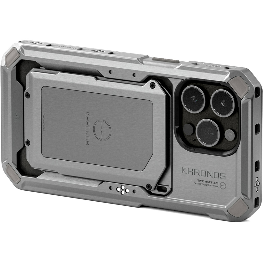 Tilta Khronos Mobile Filmmaking Case for iPhone 15 Pro Max (Titanium White)