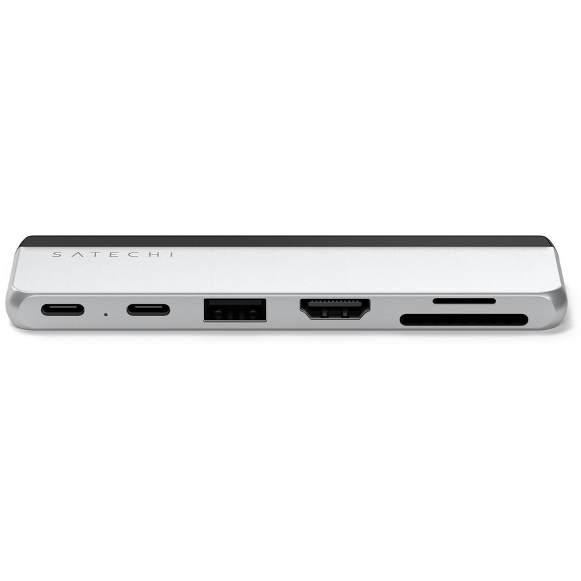 Satechi 6-in-1 Dual USB-C Hub for Surface Pro 9 (Platinum)