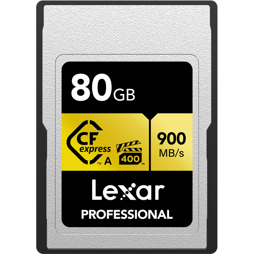 Lexar 80GB Professional CFexpress Type A Card GOLD Series - Open Box Special