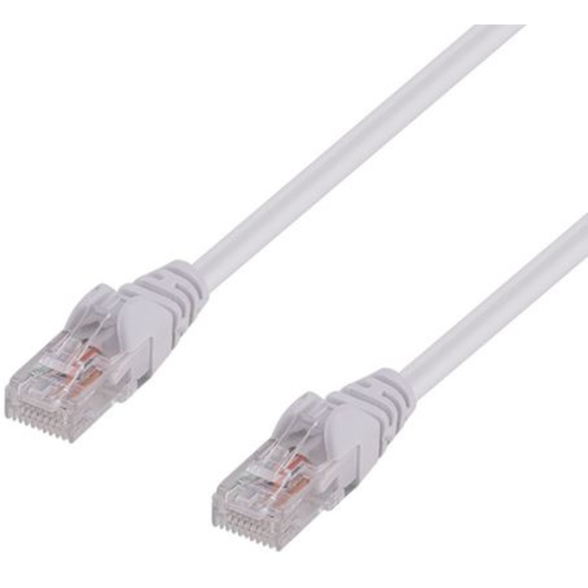DYNAMIX Cat6 UTP Patch Lead - Slimline Snagless Molding (20m, White)
