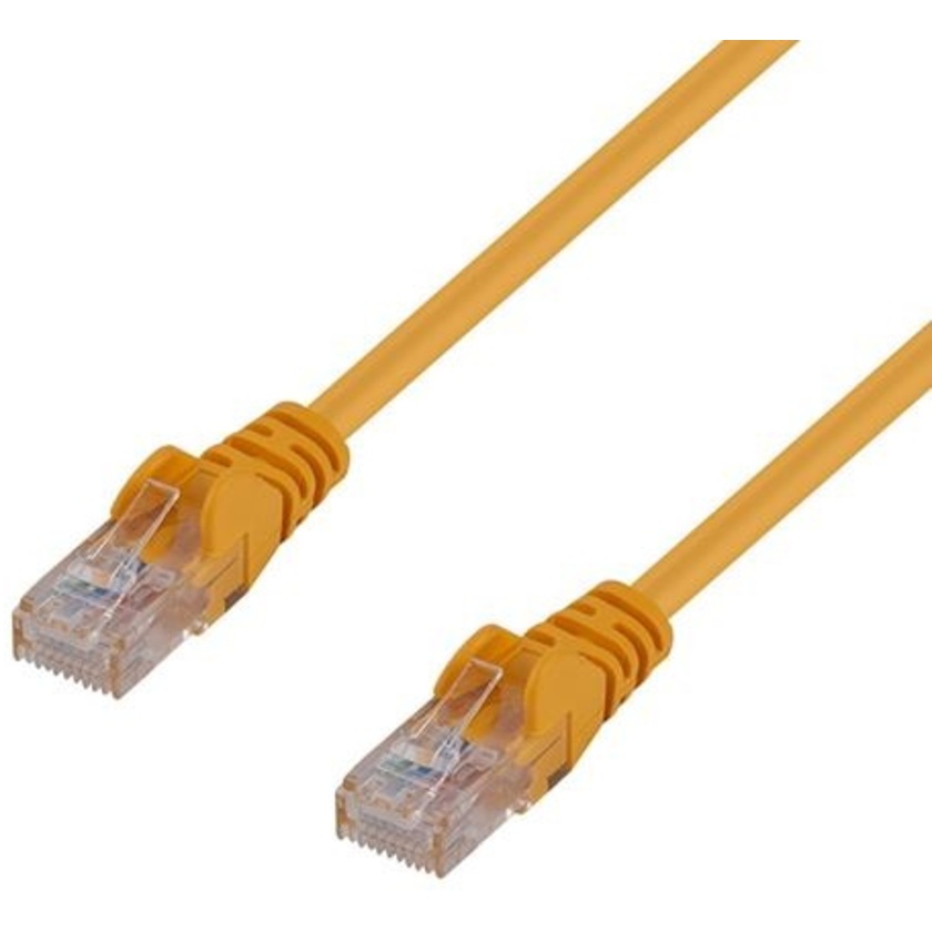 DYNAMIX Cat6 UTP Patch Lead - Slimline Snagless Molding (15m, Yellow)