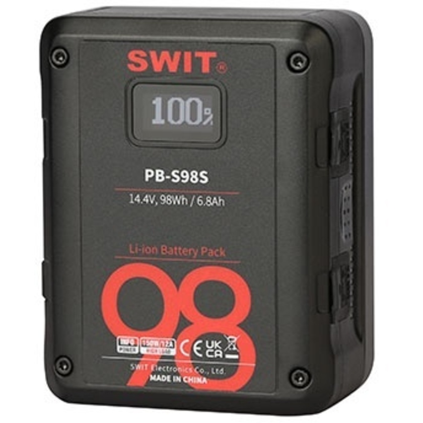 SWIT PB-S98S 14.4V 98Wh Dual D-Tap Heavy-Duty Digital Battery (V-Mount)