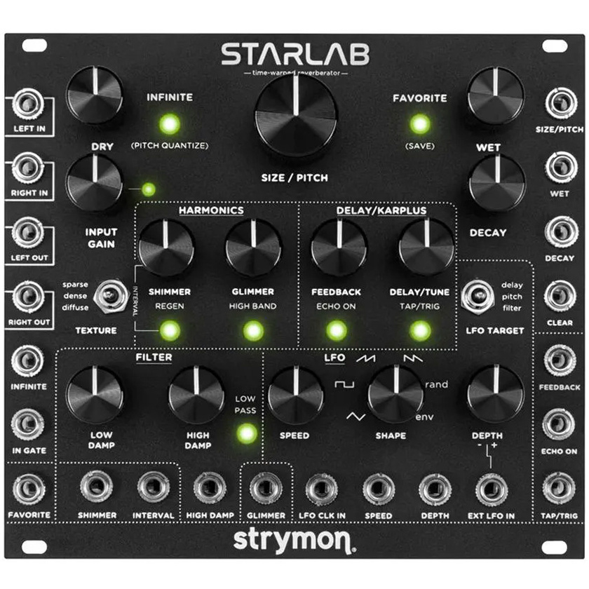 Strymon StarLab Modular Time Warped Reverberator (Black)
