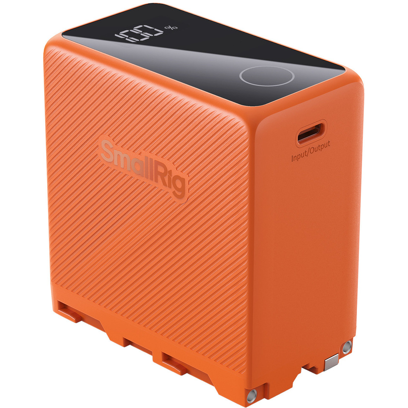 SmallRig 4576 NP-F970 USB-C Rechargeable Camera Battery (Orange)