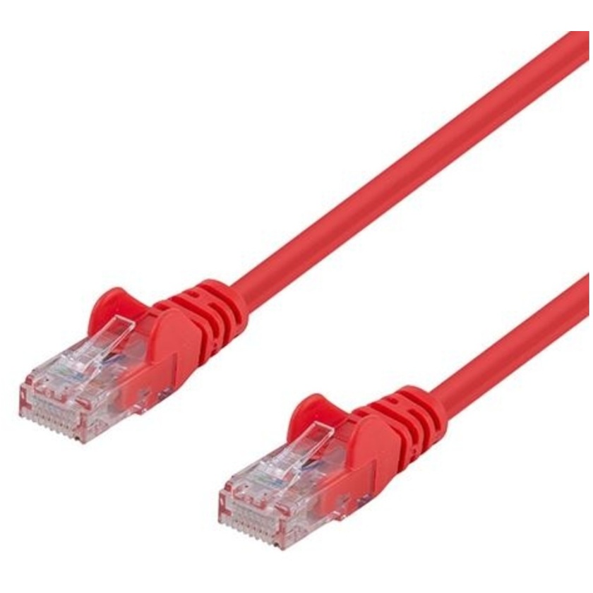 DYNAMIX Cat6 UTP Patch Lead - Slimline Snagless Molding (0.5m, Red)