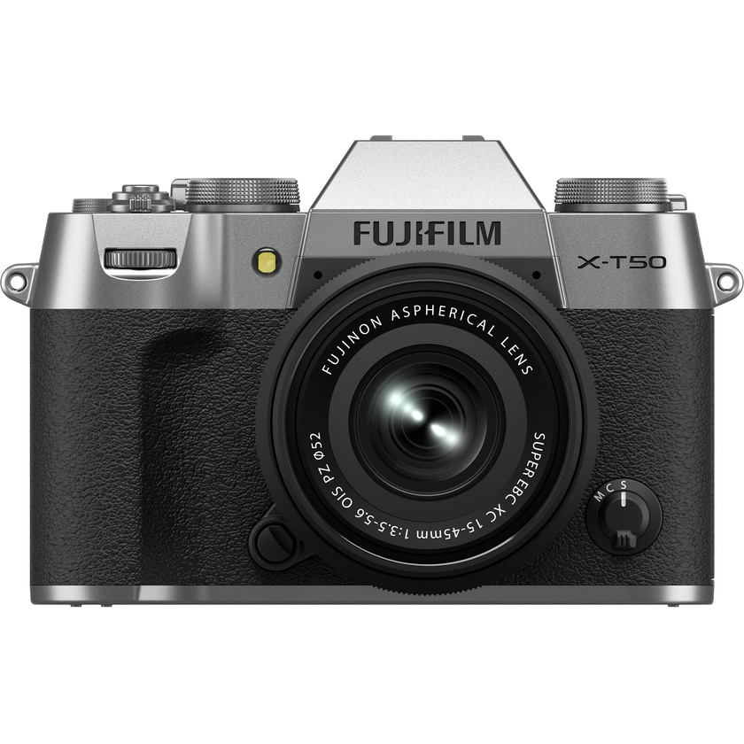 FujiFilm X-T50 Mirrorless Camera with 15-45mm Lens (Silver)