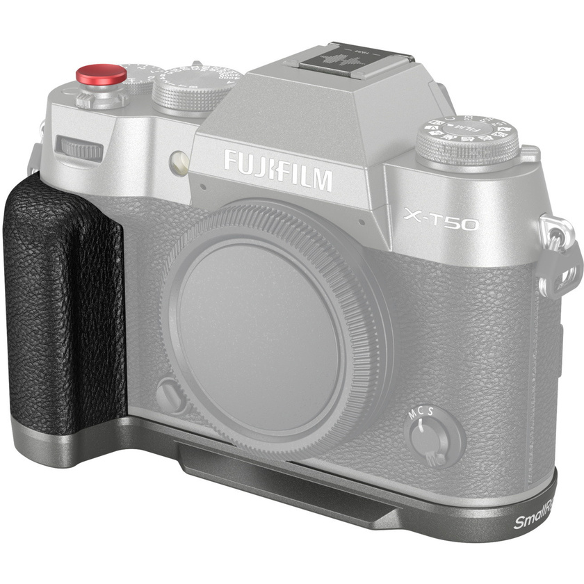 SmallRig 4712 Silicone L-Shape Handle for X-T50 (Charcoal Silver)