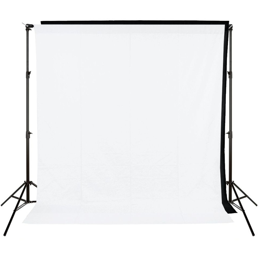Xlite Standard 3x3m Muslin Background Kit (Black/White)