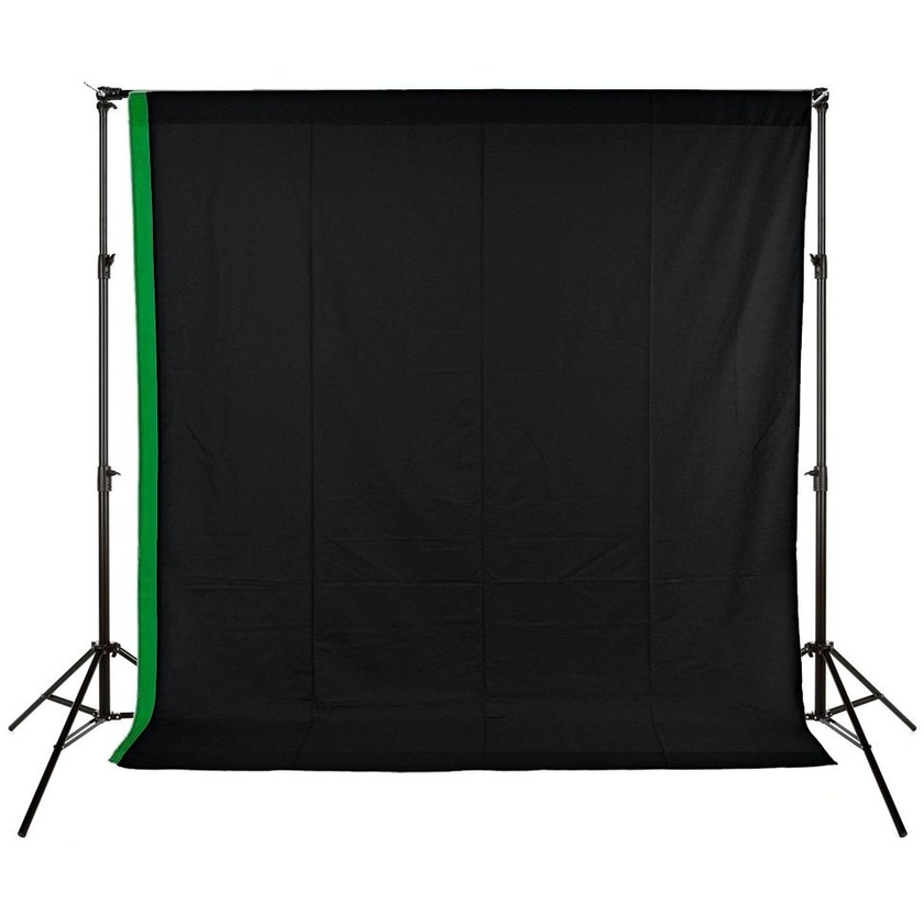 Xlite Standard 3x3m Muslin Background Kit (Black/Chromakey)