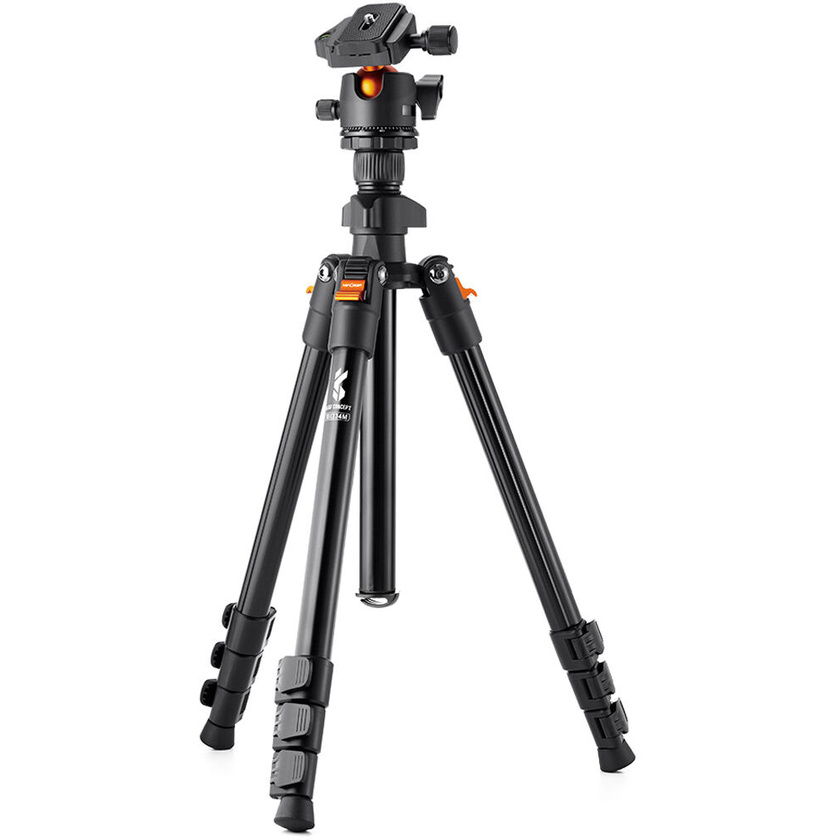 K&F Concept BI234M Lightweight Magnesium Travel/Vlog Tripod with Ball Head