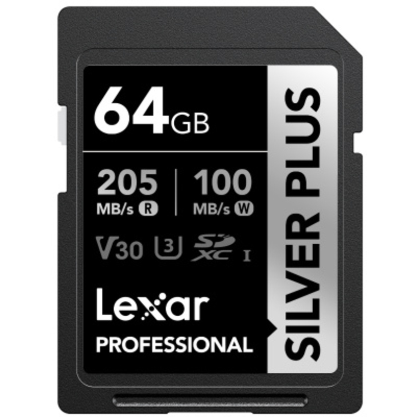 Lexar Professional 64GB SILVER PLUS SDXC UHS-I Card