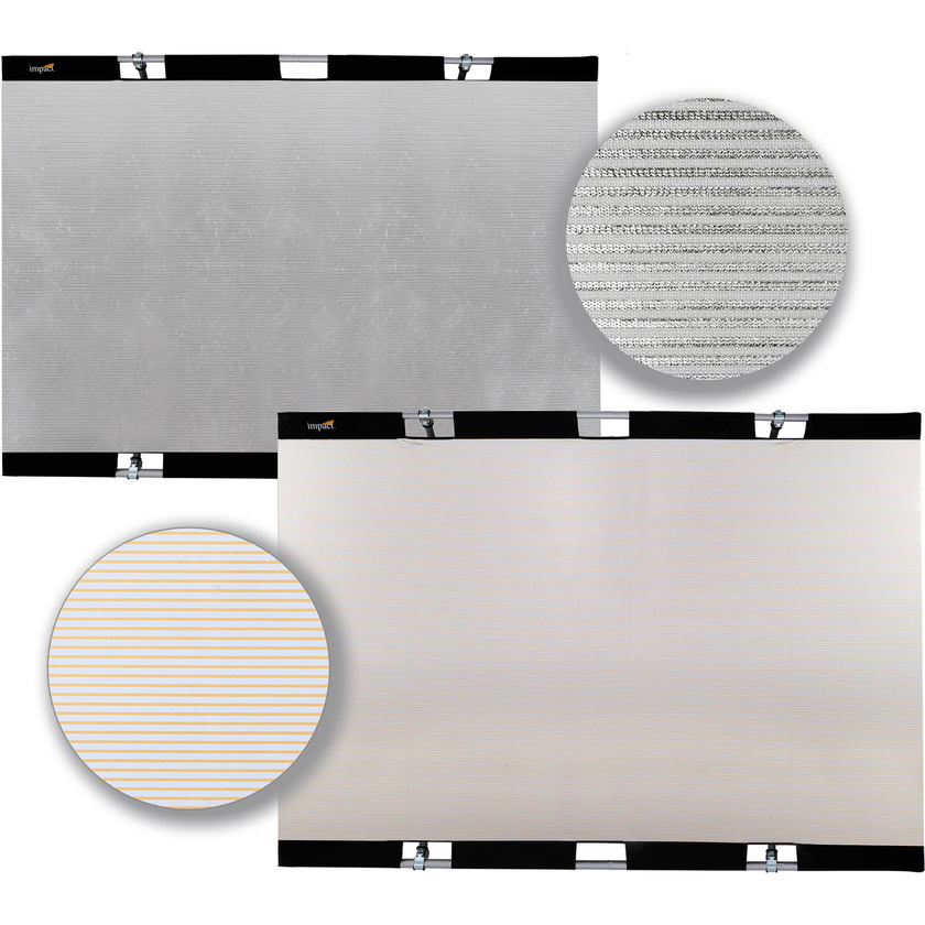 Impact Panel Frame Reflector Kit - Zebra Gold / Zebra Silver (43 x 67")