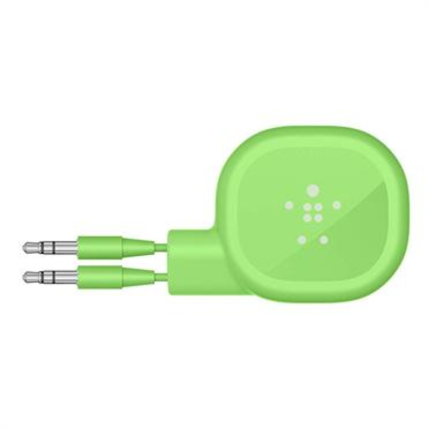 Belkin 3.5mm Retractable Audio Cable - 0.9m Green
