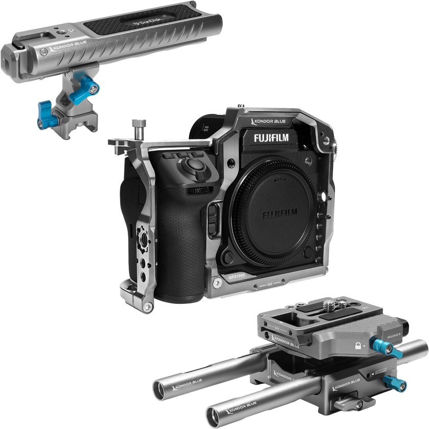 Kondor Blue FujiFilm GFX100 II Base Rig MKII (Space Gray)