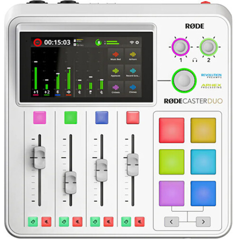 RODE RODECaster Duo Compact Mixer (White)