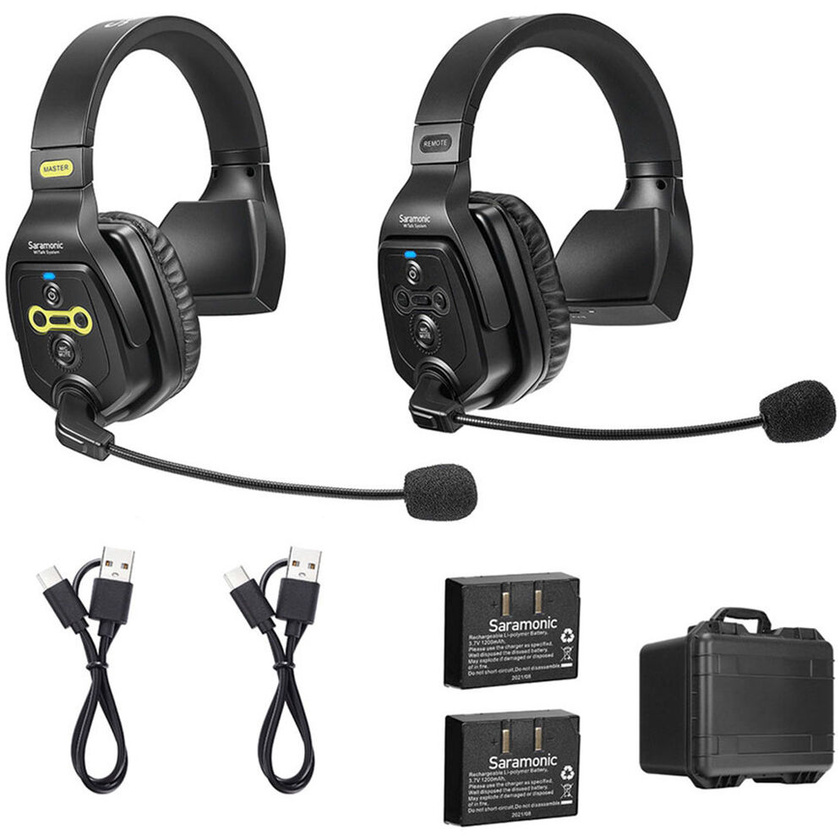 Saramonic WiTalk-WT2S 2-Person Wireless Intercom System with Single-Ear Headsets (1.9 GHz)