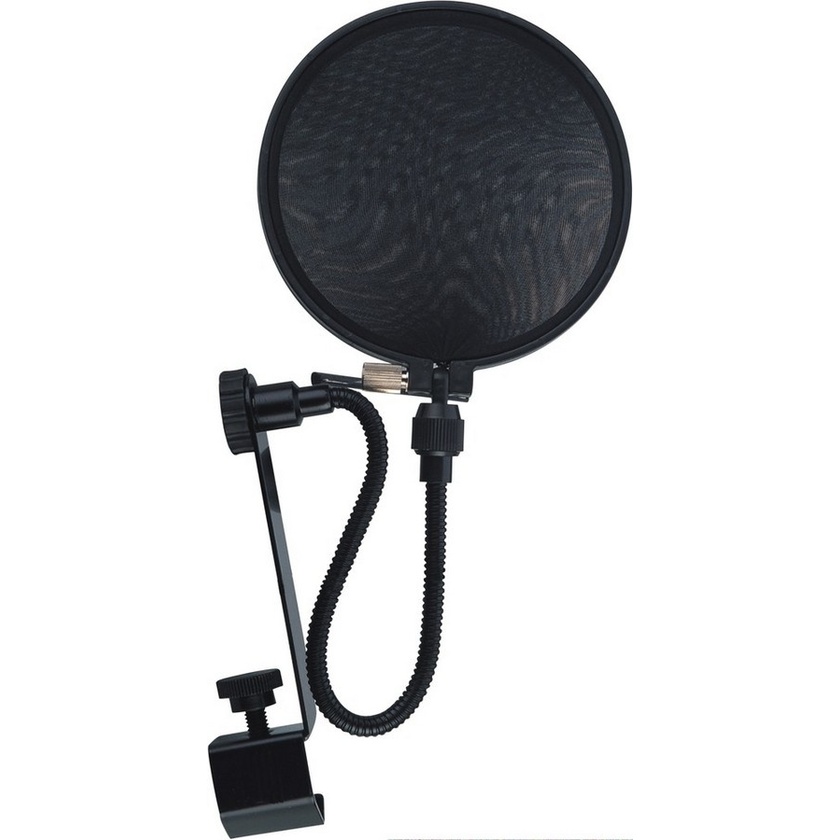 Proel Mic Pop Shield on Gooseneck Fitting (Black)