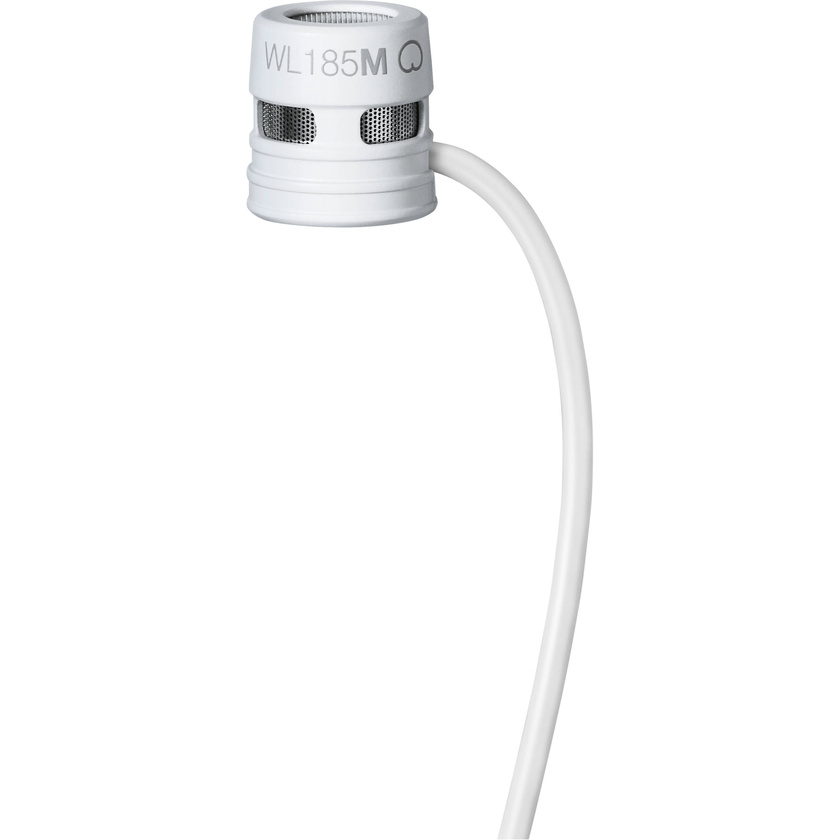 Shure WL185m Low-Profile Cardioid Lavalier Microphone with TA4F Connector (White)