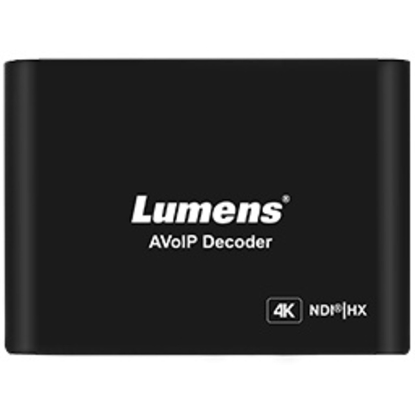 Lumens OIP-N60D AV over IP and NDI HX 4K Decoder