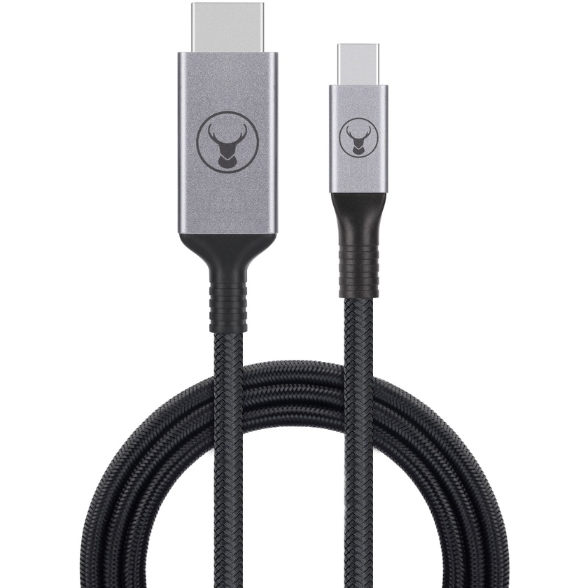 Bonelk Mini DisplayPort to HDMI Long Life Cable (1.5m, Black/Space Grey)