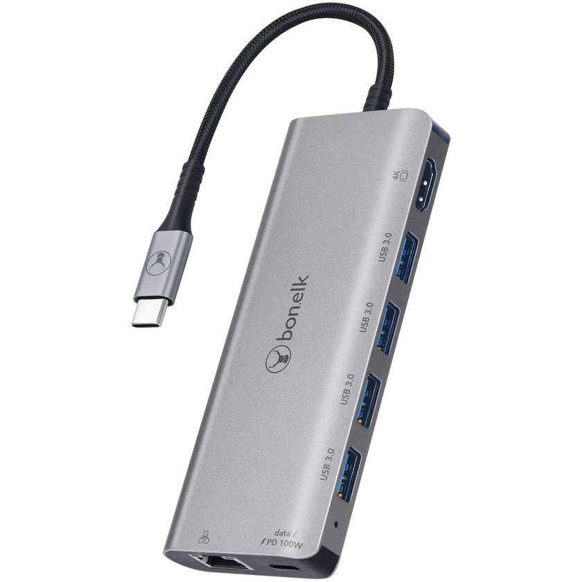 Bonelk Long-Life 7-in-1 Multiport Hub (Space Grey)