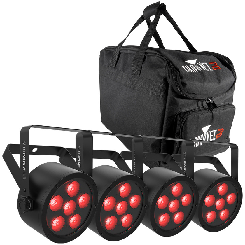 Chauvet SlimPAR H6 ILS 4 Light Bundle