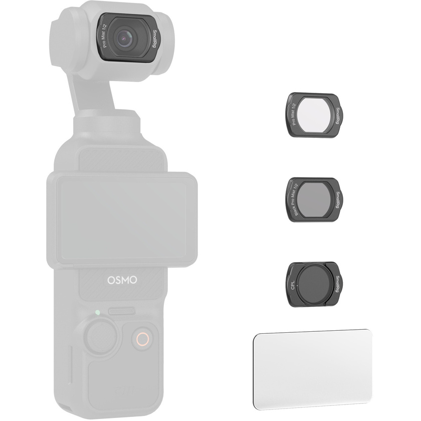 SmallRig 4775 Black/White Mist Filter & CPL Filter Set for DJI Osmo Pocket 3/4