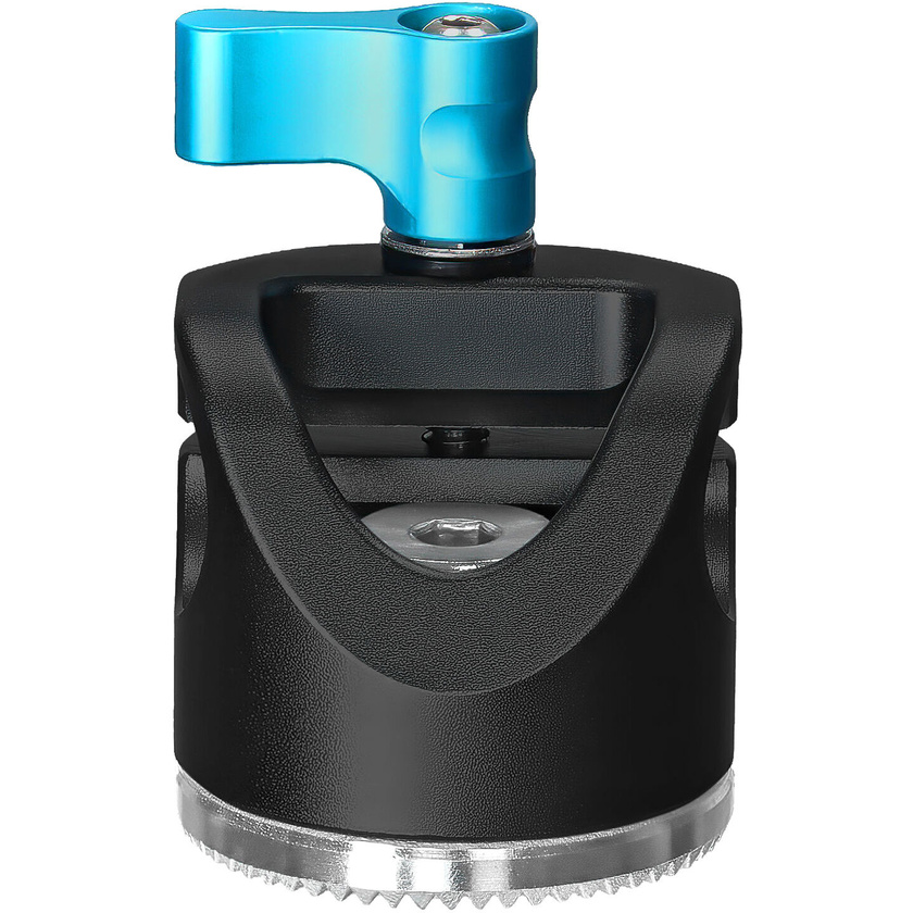 Kondor Blue Rosette to Straight-Angle Rod Clamp (Raven Black)