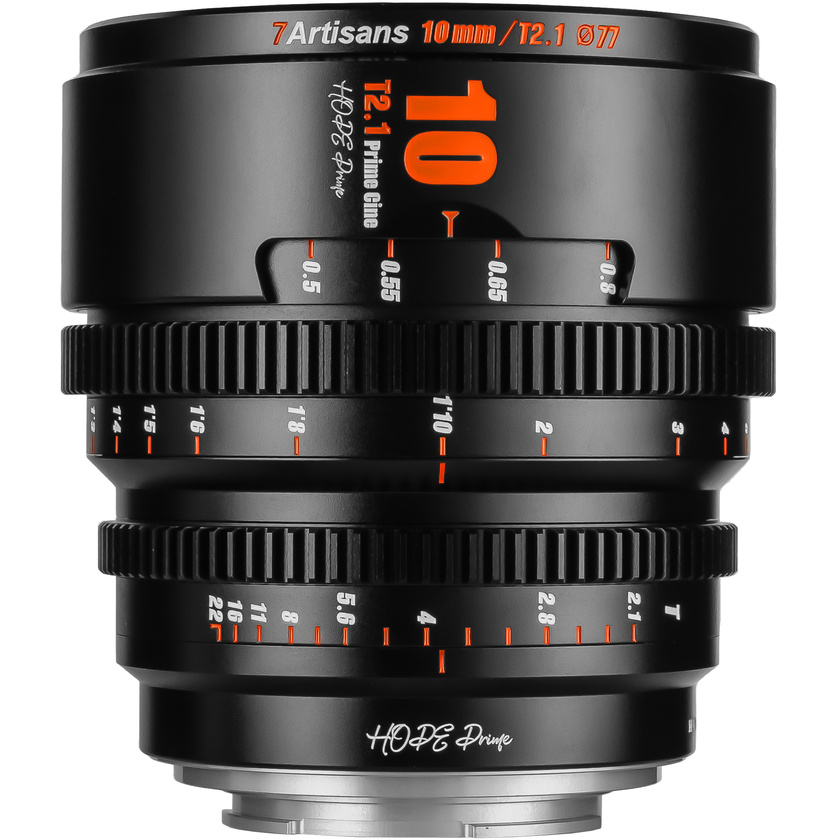 7Artisans HOPE 10mm T2.1 Cine Lens (X Mount, Black)