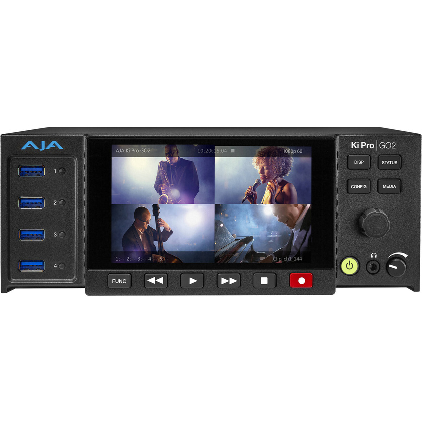 AJA Ki Pro GO2 Multichannel H.264/H.265 Recorder/Player