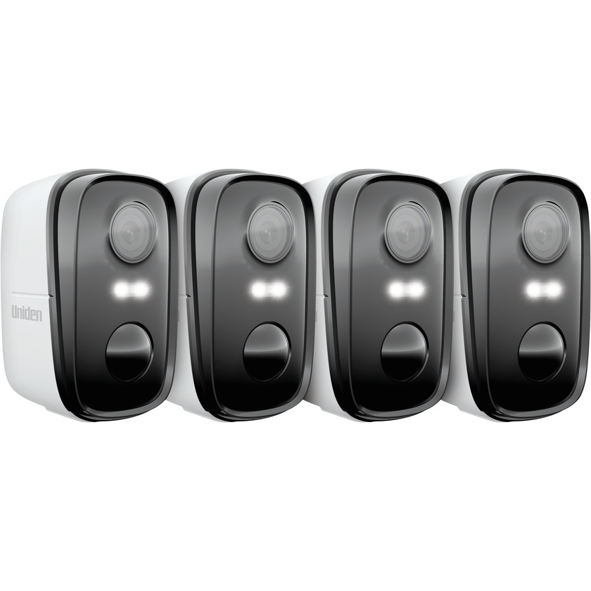 Uniden App Cam SOLO X2K 2K Super HD Spotlight Camera (Four Pack)
