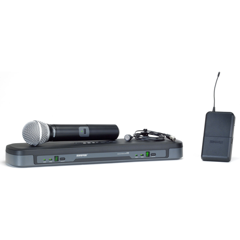 Shure PG1288-PG185 Dual Handheld and Lapel Wireles System
