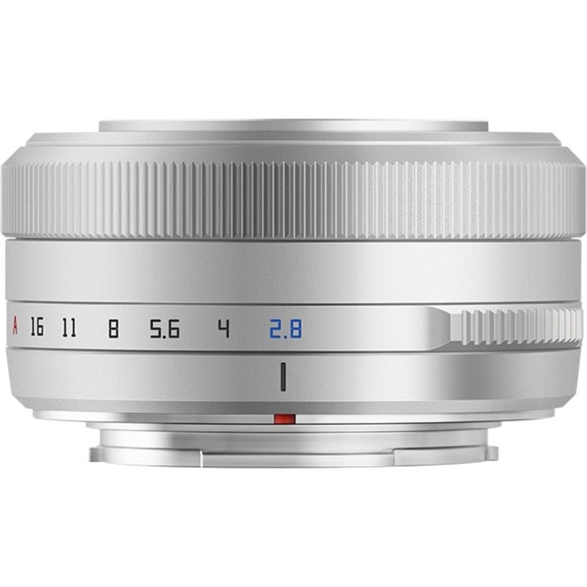 TTArtisan AF 27mm F2.8 XF Lens (Fujifilm X, Silver)