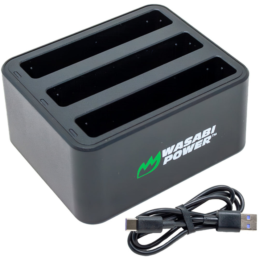 Wasabi Power Insta360 X4 Triple USB-C Battery Charger