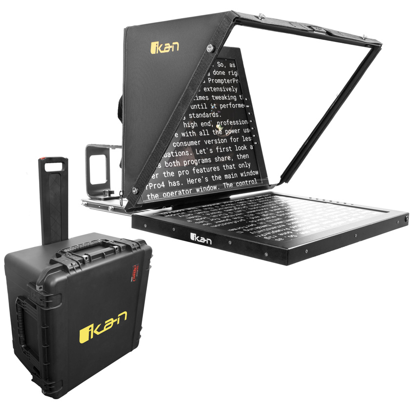 Ikan Professional V2 19" High-Bright Teleprompter Travel Kit (HDMI)