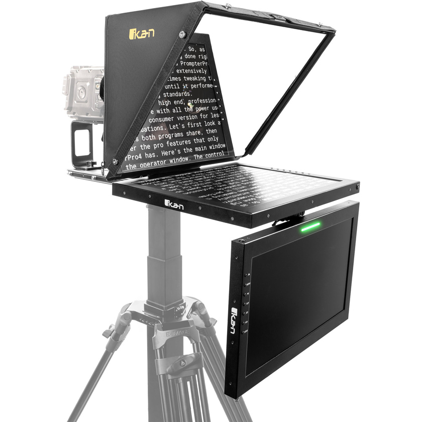 Ikan Professional V2 19" SDI Teleprompter with Talent Monitor Kit