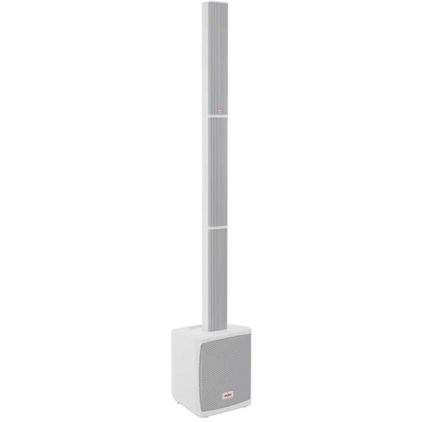HH Electronics Tensor Solo All-in-One Column Powered PA System (White)
