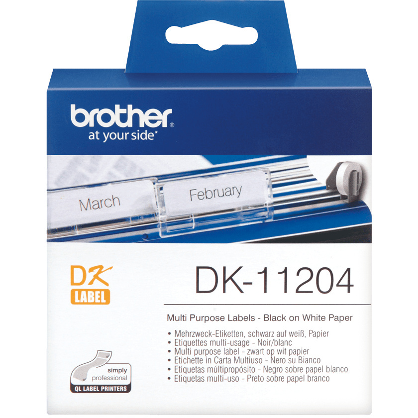 Brother DK11204 Multi-Purpose Address Labels (17mm x 54mm)