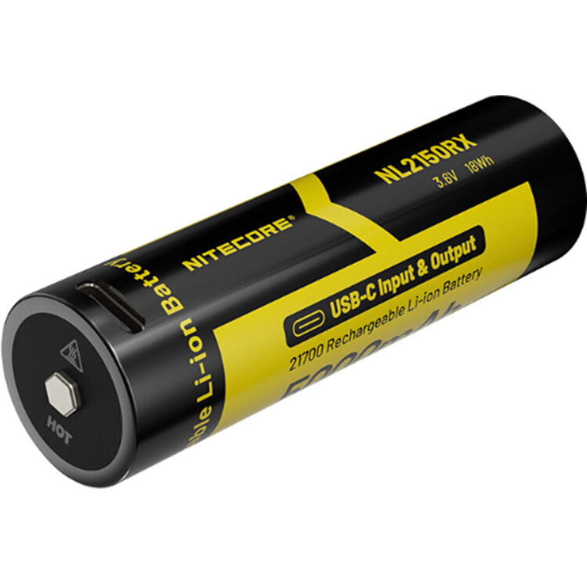 Nitecore NL2150RX 21700 Rechargeable Lithium-Ion Battery (3.6V, 5000mAh)