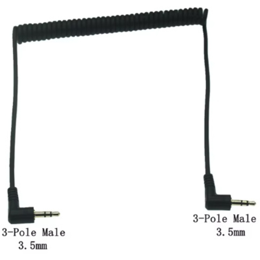 Titan TRS 3.5mm Male to TRS 3.5mm Male Coiled Stereo Audio Cable